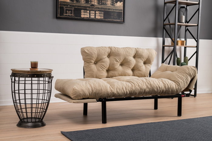 Atelier Del Sofa Nitta - Sofá-Cama de 2 Plazas en Crema Atelier Del Sofa Nitta - Sofá-Cama de 2 Plazas en Crema